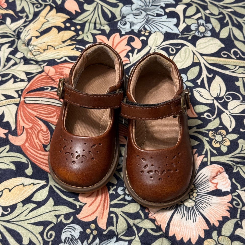 Brown Stride Rite Toddler Mara Mary Jane Shoes 5